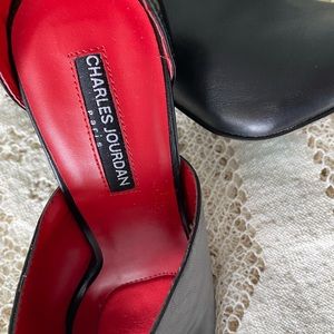 Charles Jourdan Black High Heels Sandals
